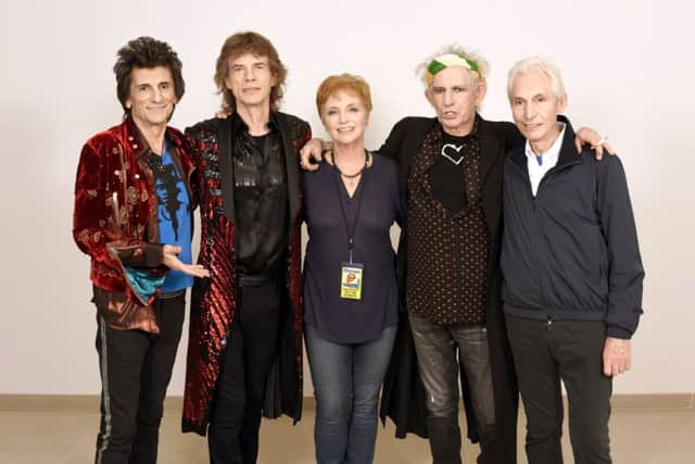 Joyce Smyth with the Rolling Stones