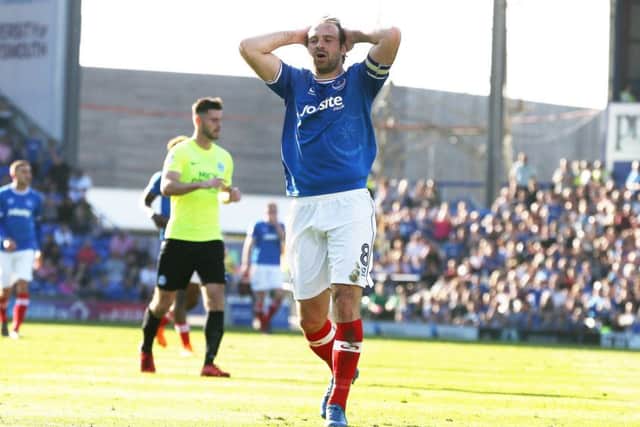 Brett Pitman experienced joy and frustration. Picture: Joe Pepler