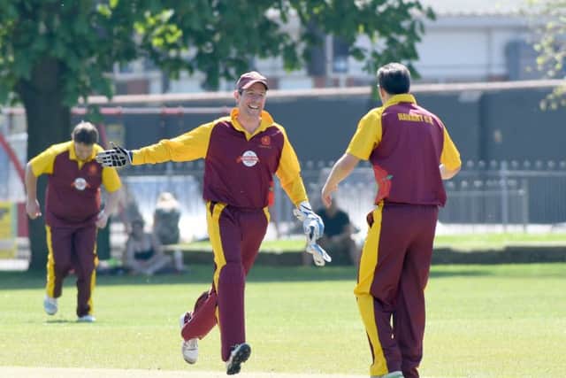 Havant keeper Jez Bulled stumps Danny Cox off the bowling of Richard Lindley Picture: Neil Marshall