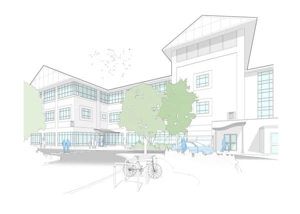 An artist's impression of Block B at St Mary's Hospital