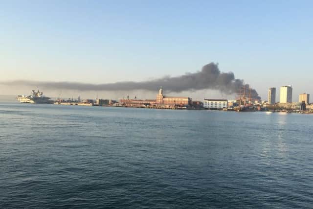 Firefighters were called shortly after 7.30pm. Picture: Phil Theobald.