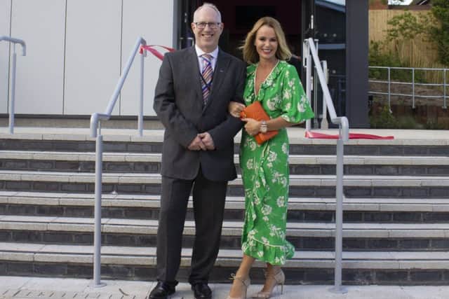 Amanda Holdenand Swanmore College head teacher Kyle Jonathan Picture: Swanmore College