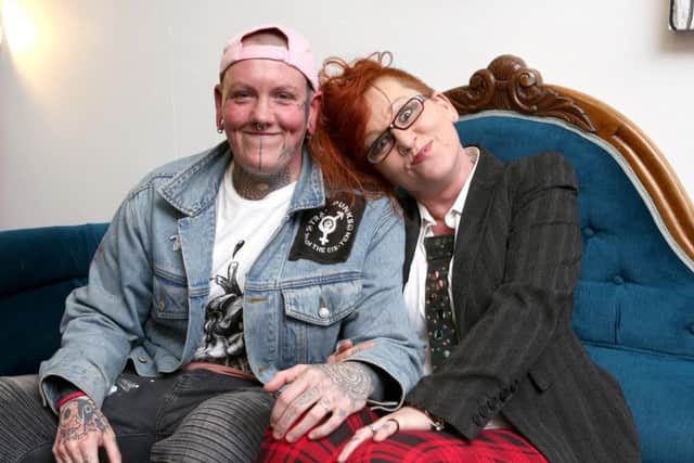 Samo White with his partner Donna Carter.
Picture: Habibur Rahman