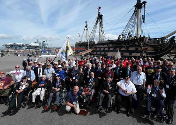 Military Veterans visit Portsmouth's Historic Naval Dockyard                Picture: Chris Moorhouse