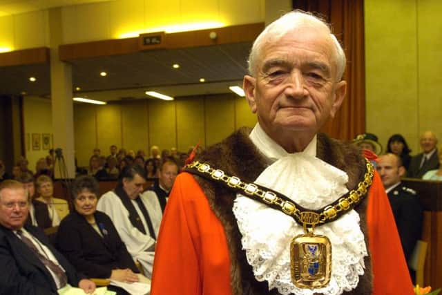 Victor Pierce-Jones after recieving the chain of office in 2007