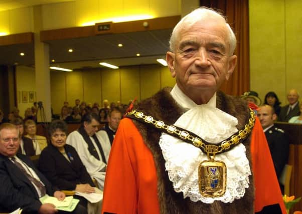 Victor Pierce-Jones after recieving the chain of office in 2007