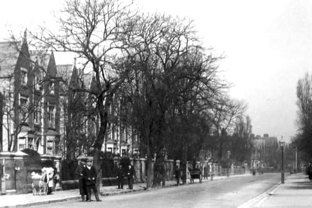 A look along Outram Road in 1920s Southsea on a winters day. The camera in the street would have been a novelty back then.
Photograph Robert James Collection.