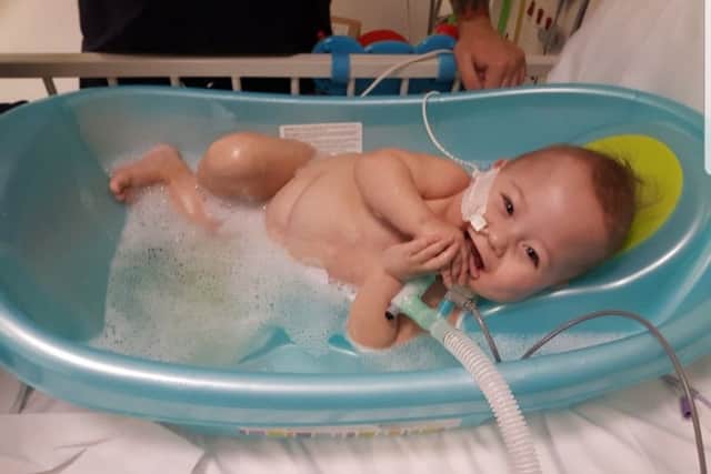 Max in the bath a few months back