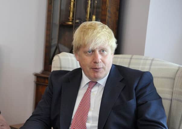 Foreign secretary Boris Johnson