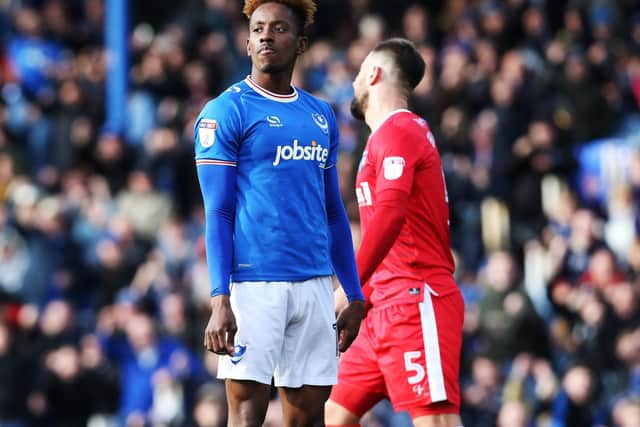 Pompey winger Jamal Lowe