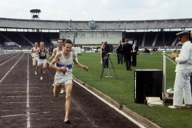 Bruce Tulloh wins a 5000m race at White City in the early 1960s