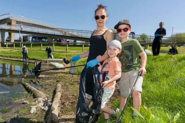 From left, Francesca, Franklyn and Jaiden Snelgrove Picture: Duncan Shepherd (180348-004)