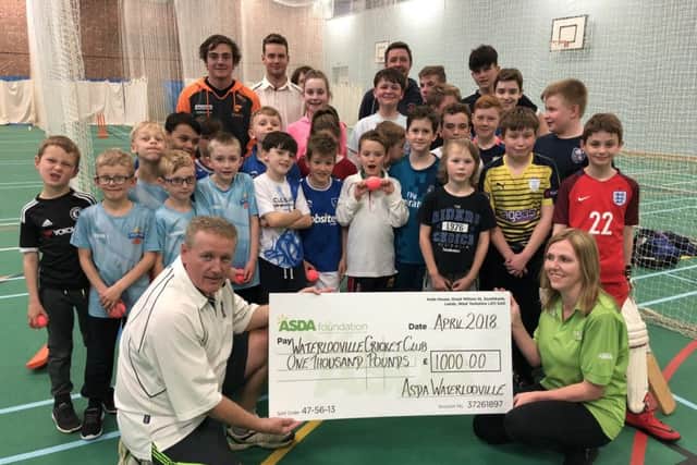Waterlooville Cricket Club have received a Â£1000 donation from