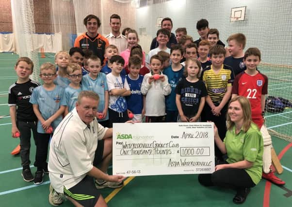 Waterlooville Cricket Club have received a Â£1000 donation from