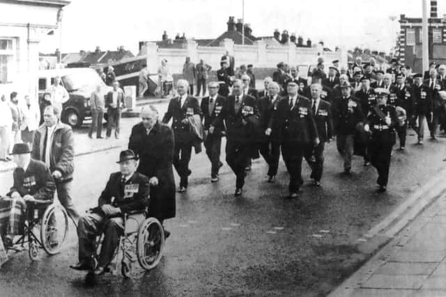 Retro 12 may 2018
Veterans - Members of the Dunkirk Veterans' Association march off from Fratton to attend a service at St Mary's Church