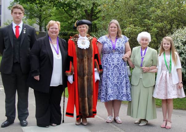 The 2018 
Citizen of Honour winners with the Mayor of Fareham, Cllr Mrs Susan Bayford     Picture: Fareham Borough Council