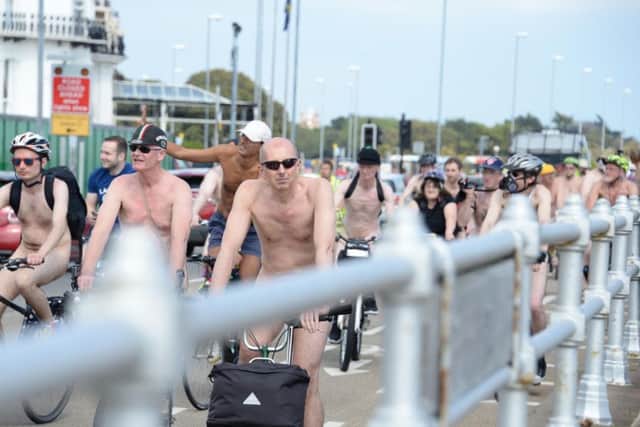 The Naked Bike Ride is returning to Portsmouth next month. Picture: Paul Jacobs