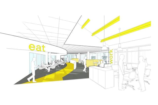 An artist's impression of the inside of Block C at St Mary's Hospital