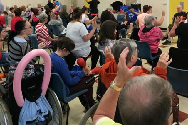 The singercise club at St James Parish Hall, Milton