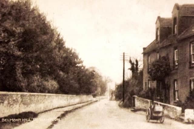 Mr and Mrs Watkins had a miraculous escape when their car exploded on Portsdown Hill Road in 1912 - about the time this picture was taken