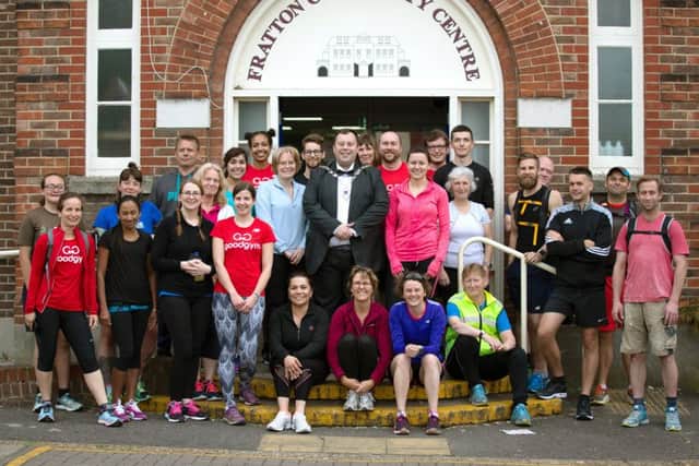 Runners at the launch of the new GoodGym Portsmouth - which combines exercise with good deeds. Picture: Portsmouth City Council