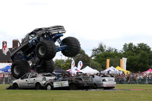 Monster trucks will return to the HMS Sultan Summer Show later this year. Picture: L(Phot) Sean Gascoigne