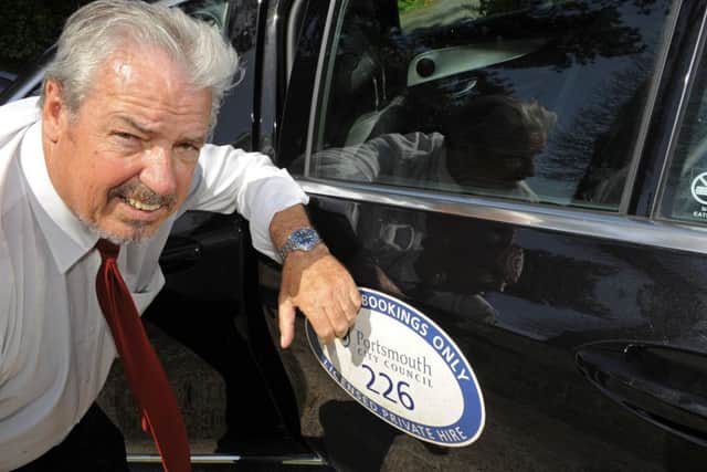 Taxi driver Brian Bucknall, 59, has repeatedly had youths throwing stones at his vehicle Picture: Malcolm Wells (180507-7336)