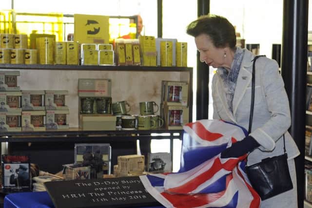 Princess Anne unveils a plaque at the D-Day Museum today. Picture: Ian Hargreaves