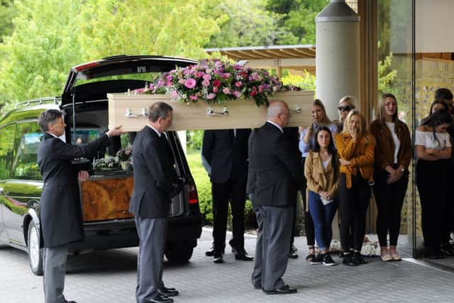Beth Tiller's funeral. Picture: Malcolm Wells (180511-4375)