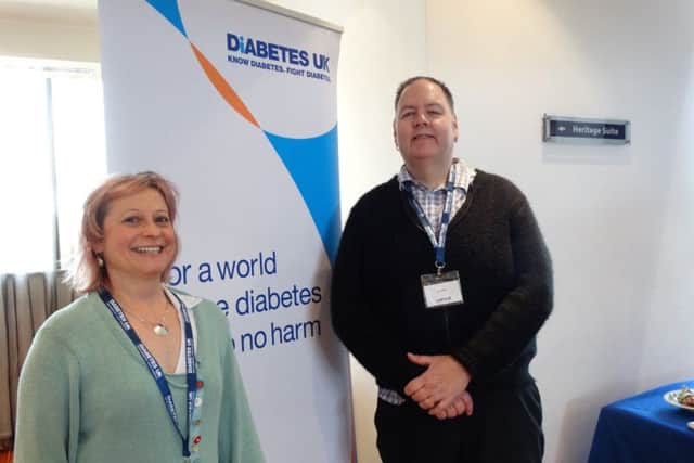 Regional manager at Diabetes UK Jill Steaton and podiatry patient Yian Jones, who is facing a foot amputation