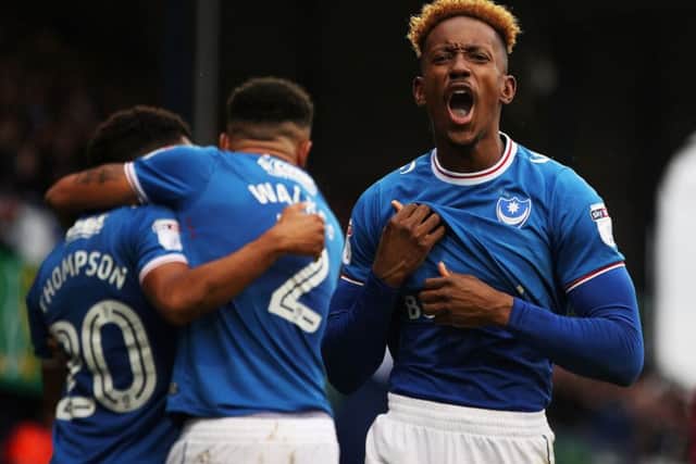 Pompey winger Jamal Lowe Picture: Joe Pepler