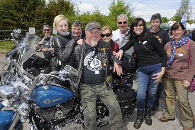 Steve Hatchett and fellow bikers Picture: Ian Hargreaves  (180477-1)
