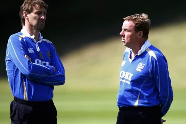Tony Adams, left, and Harry Redknapp
