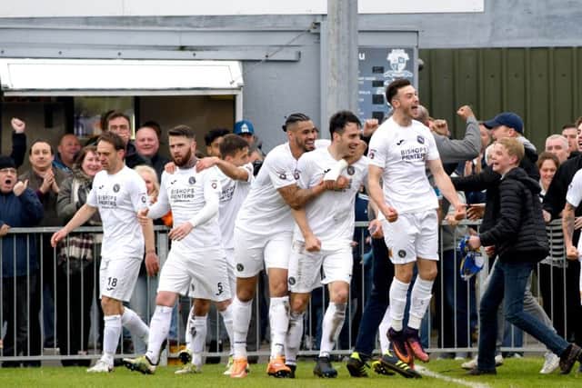 Hawks celebrate with the fans at Westleigh Park. Picture: Neil Marshall