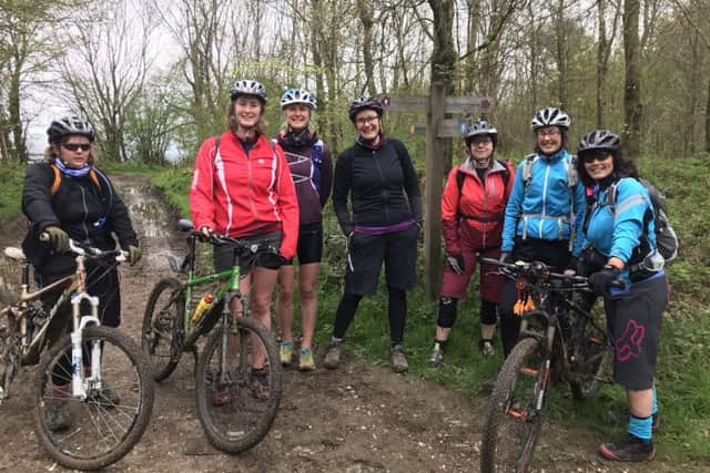 The group enjoyed coaching across the South Downs