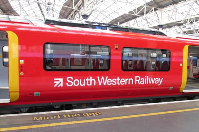 One of the new Class 707 trains at London Waterloo. Picture: South Western Railway PPP-180313-105841001