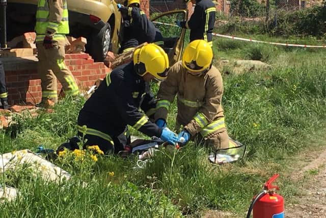 Rescue workers at Simex
Picture: Tom Cotterill