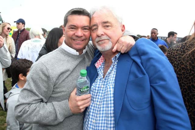 Mark Catlin, left, with Iain McInnes. Picture: Joe Pepler