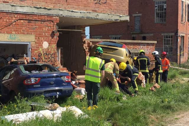 The Simex disaster simultation in Eastney today Picture: Tom Cotterill
