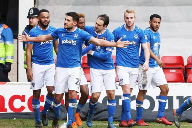 Gareth Evans has been Pompey's best bet at delivering set-pieces. Picture: Joe Pepler