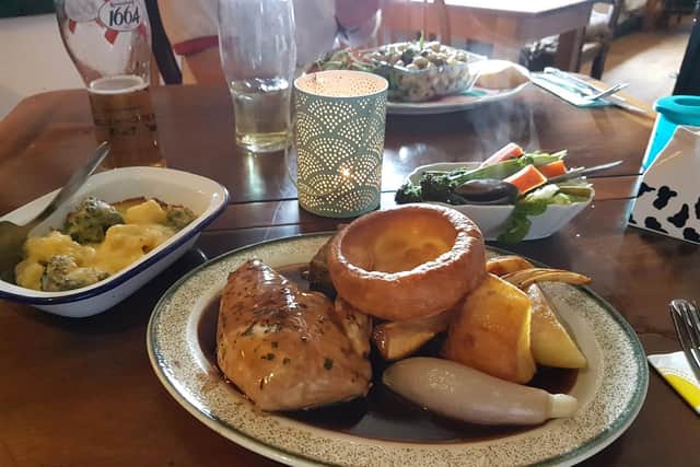 Roast chicken at the Square Cow