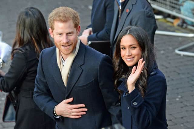 Cheryl is concerned for Meghan following her family scandals but can't wait for the wedding Picture: Joe Giddens/PA Wire