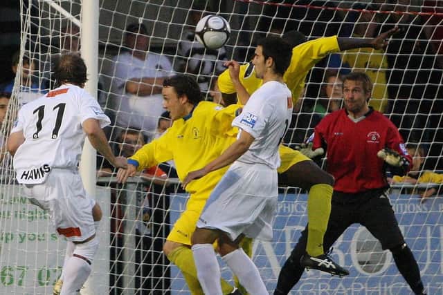 Ryan Northmore in action against the Hawks in 2011. Picture: Dave Haines