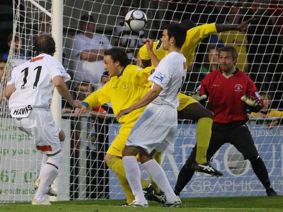 Ryan Northmore in action against the Hawks in 2011. Picture: Dave Haines