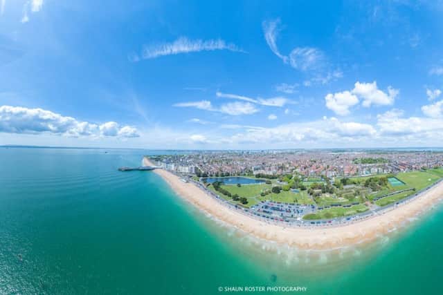 Wide angle panorama of South Parade Pier looking North of Canoe Lake Picture: Shaun Roster www.shaunroster.com
