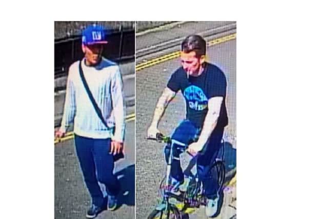 The two men police would like to speak to. Credit: Hampshire Police