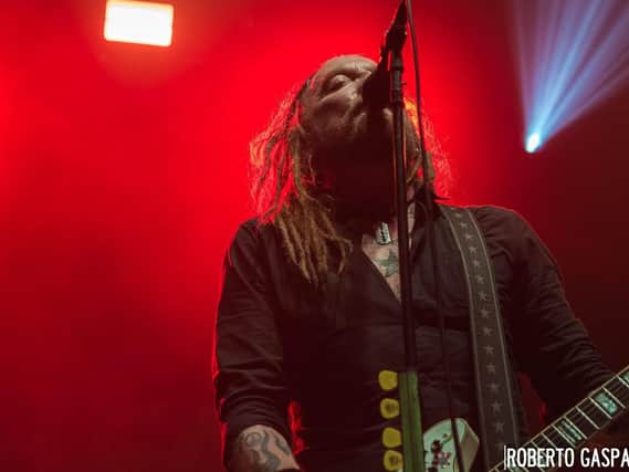 Ginger Wildheart of The Wildhearts, live in London, 2018, on the Britrock Must Be Destroyed tour. Picture: Roberto Gasparro.