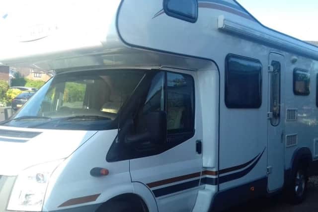 The motorhome stolen from Lovedean Lane, Horndean. Picture: Melanie Gibson