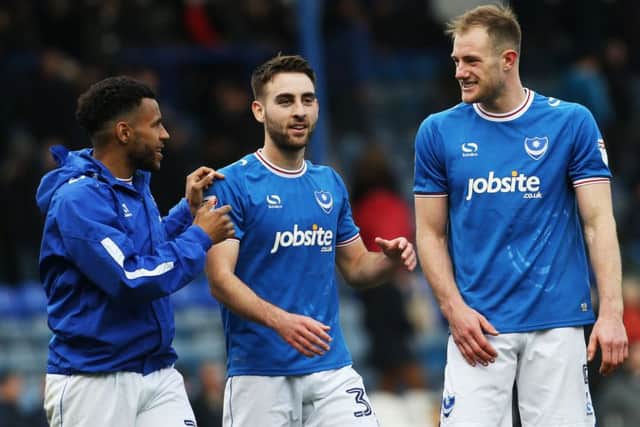 Nathan Thompson, Ben Close and Matt Clarke. Picture: Joe Pepler