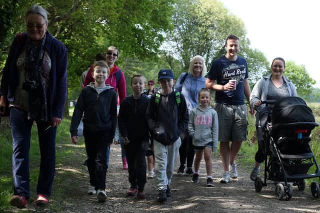 A family gets stuck into the annual Ward Walk for the Portsmouth Hospitals Charity and Queen Alexandra Hospital. Picture: Chris Moorhouse